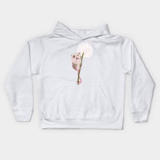 Mouse on a Dandelion Kids Hoodie